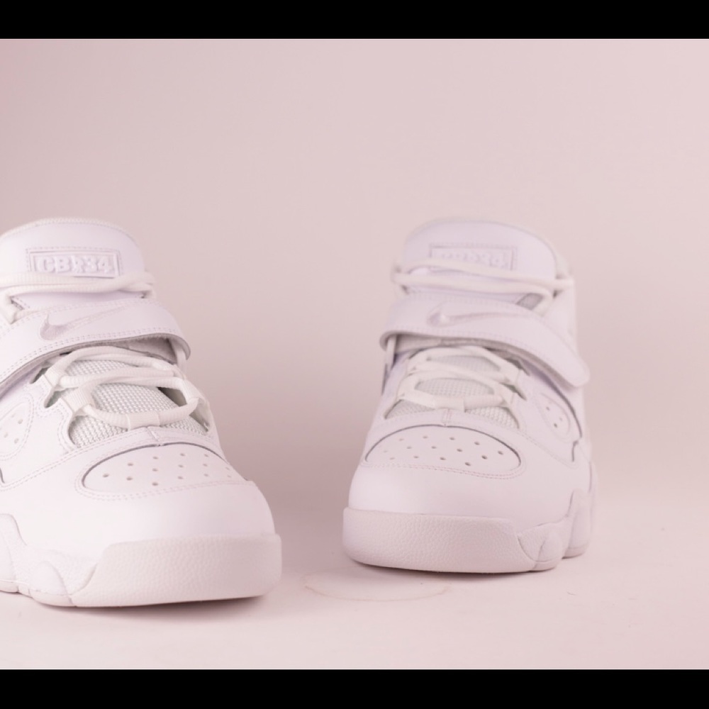 Nike Air CB 34 Charles Barkley Triple White Mens - Picture 5 of 8